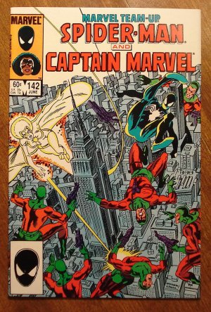 Marvel Team-Up #142 Spider-Man & Captain Marvel comic book - Marvel comics