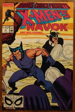 Marvel Comics Presents #30 comic book, Havok, Wolverine