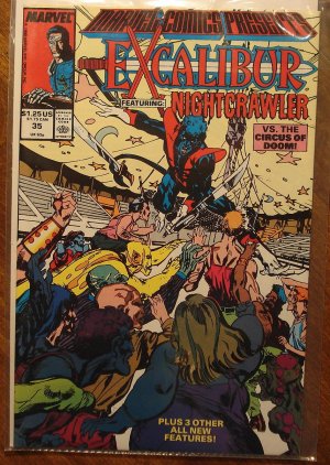 Marvel Comics Presents #35 comic book, Excalibur, Nightcrawler
