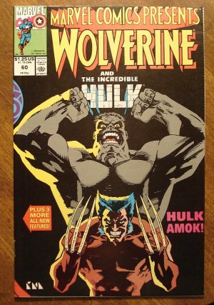 Marvel Comics Presents #60 comic book, Wolverine, Hulk