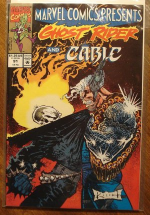 Marvel Comics Presents #91 comic book, Ghost Rider, Cable