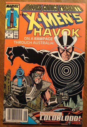 Marvel Comics Presents #26 comic book, Havok, X-Men