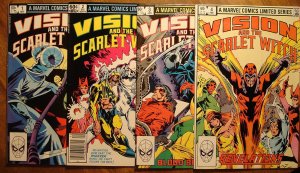 The Vision & The Scarlet Witch 4 issue mini series #'s 1, 2, 3, 4 comic book - Marvel Comics