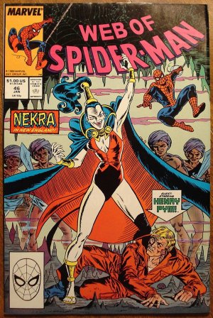 Marvel Comics - Web of Spider-Man #46 comic book, spiderman