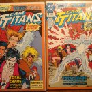 Team Titans #1 (2 of the cover variants) comic book - DC Comics - Teen Titans