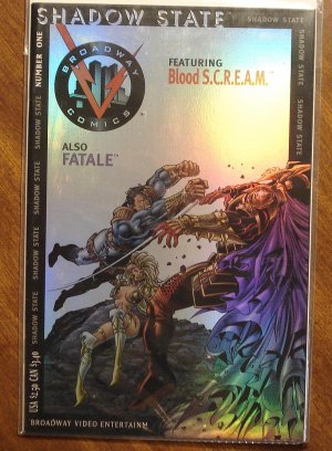 Shadow State #1 comic book - Broadway Comics, holofoil style cover