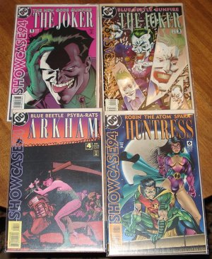 Showcase '94 #'s 1, 2, 4, 6 comic book - DC Comics, Blue Beetle, Arkham, Joker, Huntress