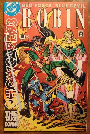 Showcase '93 #5 comic book - DC Comics, Robin, Blue Devil, Geo-Force
