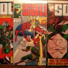 Solo #'s 1, 2, 4 comic book - Marvel comics - with Spider-Man!