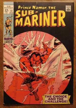Marvel Comics Sub-Mariner #11 VG condition, 1968