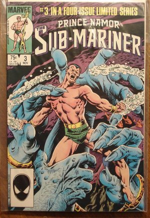 Prince Namor the Sub-Mariner #3 (1980's mini series) comic book - Marvel comics