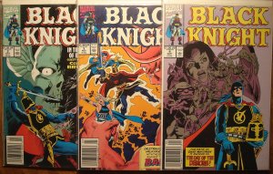 Black Knight #'s 2, 4, 5 comic book - Marvel Comics