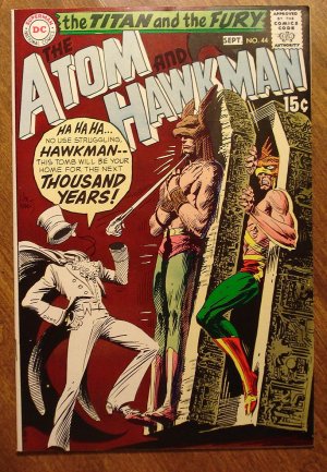 The Atom & Hawkman #44 comic book 1969 NM condition! DC comics, Joe Kubert art