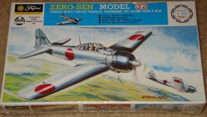 Fujimi Zero-Sen (Zero Sen) Model 32 WWII Japanese fighter airplane model kit MIB Unassembled 1:72