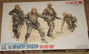 DML US 1st Infantry Division soldiers figures model kit MIB Unassembled 1:35