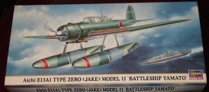 Hasegawa Aichi E13A1 Zero Model 11 WWII Japanese fighter airplane model kit MIB Unassembled 1:72