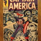 Captain America #107 comic book, 1968, Jack Kirby art, Marvel comics