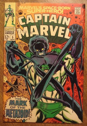 Captain Marvel #5 (B) comic book 1968, Very Good condition, Marvel comics