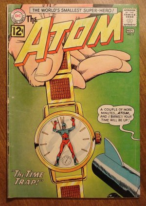 The Atom #3 comic book 1962, Good/VG condition, DC comics, 1st appearance of Chronos