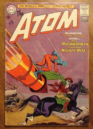 The Atom #6 comic book, 1963, DC comics, Good condition, The Atom VS. The Highwayman!