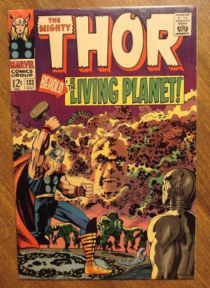 The Mighty Thor #133 comic book, 1966, Marvel Comics, Jack Kirby art