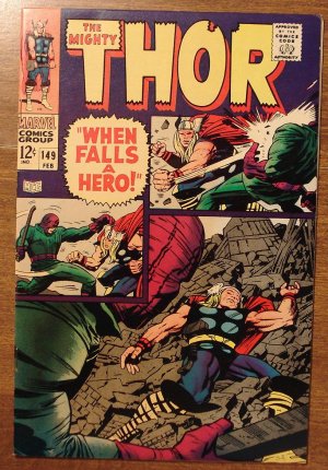 The Mighty Thor #149 comic book, 1967, Marvel Comics, Jack Kirby art, VF condition