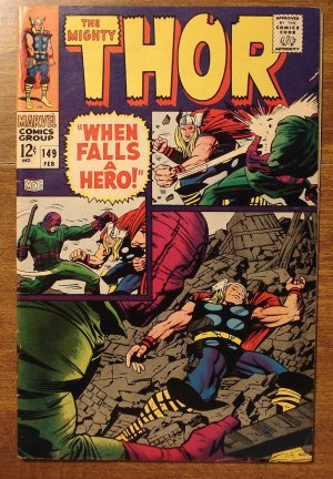 The Mighty Thor #149 comic book, 1967, Marvel Comics, Jack Kirby art, Very Good/Fine condition