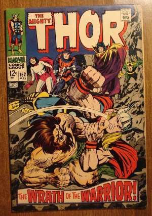 The Mighty Thor #152 comic book, 1968, Marvel Comics, Jack Kirby art, Very Good condition