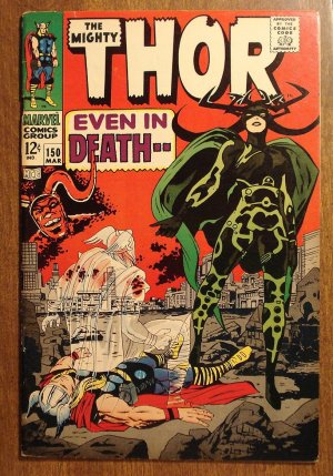 The Mighty Thor #150 comic book, 1967, Marvel Comics, Jack Kirby art, Very Fine condition