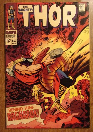 The Mighty Thor #157 comic book, 1968, Marvel Comics, Jack Kirby art, Fine condition