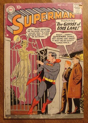Superman #129 (1959) comic book - DC Comics - 1st Lori Lemaris appearance, G/VG condition