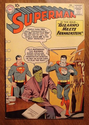 Superman #143 (1961) comic book - DC Comics - Bizarro & Frankenstein, VF condition