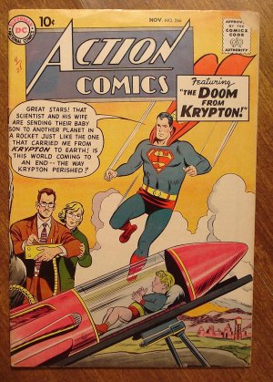 Action Comics #246 (1958) comic book DC Comics Superman, Congo Bill, VG condition