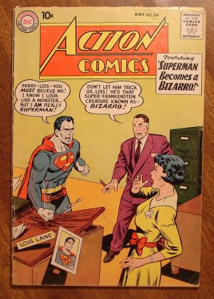 Action Comics #264 (1960) comic book DC Comics Superman, Supergirl, Bizarro, VG condition