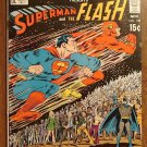 World's Finest #198 (1970) DC Comics, Superman & Flash 3rd race! Johnny Quick, Fine+ condition