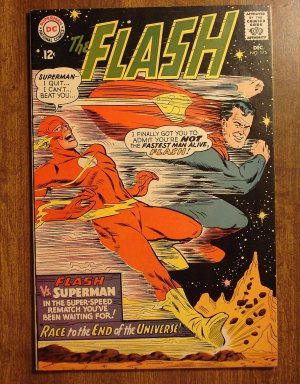 The Flash #175 (1967) comic book, DC Comics, VF/NM condition, 2nd Superman race!