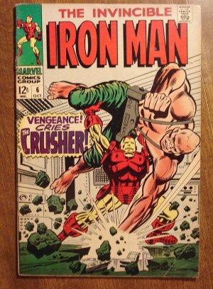 Iron Man #6 (B) (1968) comic book, Marvel Comics, vs. The Crusher