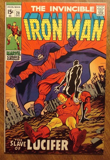 Iron Man #20 (1969) comic book, Marvel Comics, vs. Lucifer, VF/NM ...