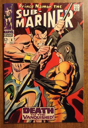 The Sub-Mariner #6 (1968) comic book, Marvel Comics, Tiger Shark, Fine/VF condition