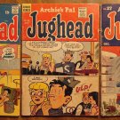 Archie's Pal Jughead #'s 27 (1954), 38 (1956), 169 (1969) comic books, Archie Comics