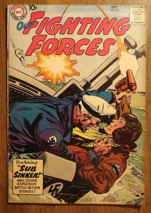 Our Fighting Forces #38 (1958) comic book, DC comics, VG condition