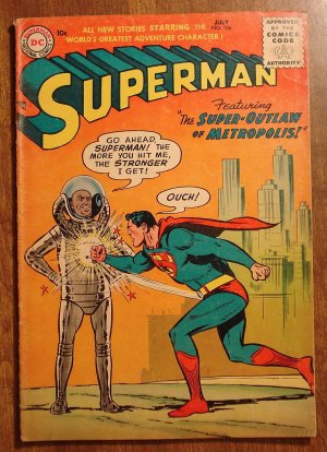 Superman #106 (1956) comic book, DC comics VG  condition, Lex Luthor