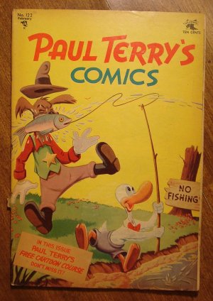 Paul Terry's Comics #122 (1955) comic book, St. John comics, Heckle & Jeckle, VG condition