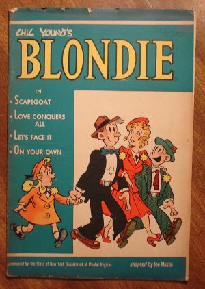 Chic Young's Blondie comic book, (1950's) Pub. by Mental Health Assoc., Good cond.