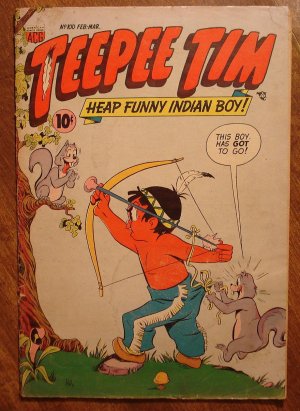 Teepee Tim (Heap Funny Indian Boy) #100 (1954) comic book, ACG comics, F/G condition