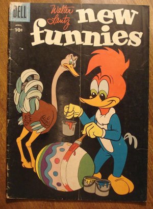 New Funnies #254 (1958) comic book, Dell comics, G/VG condition - Woody Woodpecker