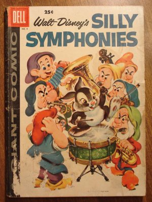Dell Giant comic - Walt Disney's Silly Symphonies #8 (1958) comic book, Good condition