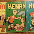 Henry #'s 25, 28 (1952) & 41 (1955) comic book, Dell comics