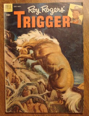 Roy Rogers' Trigger Comics #10 (1953) comic book, Dell comics, VG condition