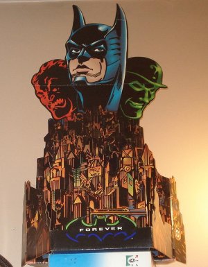Batman Forever promotional comic book store display, 3D, 27" tall!, excellent condition, 1995